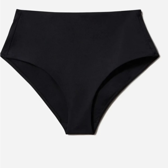 Everlane Swim Hipster High Rise Bottom Black Small (2-4) NWT Quick Dry - Picture 4 of 8